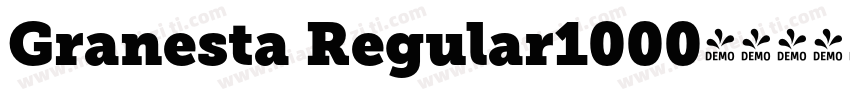 Granesta Regular1000字体转换